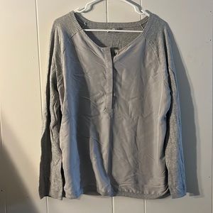 Calvin Klein Jeans Long Sleeve Grey Top